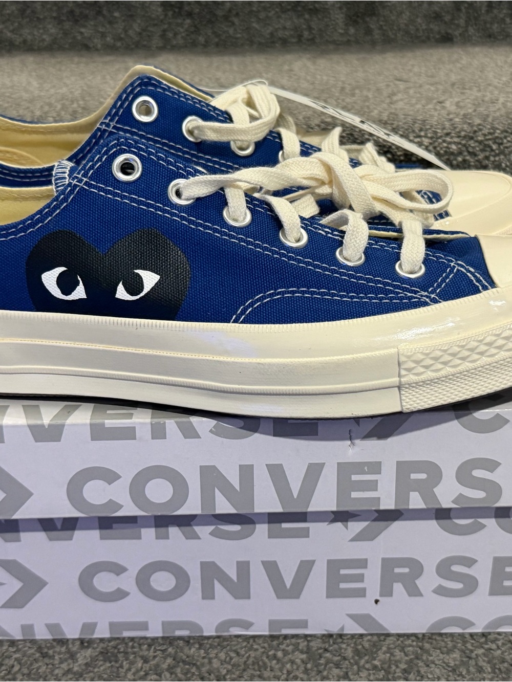 CDG Play x Converse Chuck 70 Low blue quartz 171848C Mens UK8 US9 Women US11